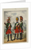 Grenadiers of the Preobrazhensky, Semenovsky and Izmailovsky Regiment in 1763-1775, Early 1840s by Pyotr Ivanovich Razumikhin