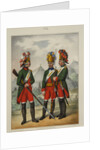 Grenadiers of the Preobrazhensky, Semenovsky and Izmailovsky Regiment in 1763-1775, Early 1840s by Pyotr Ivanovich Razumikhin