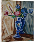 Blue Vase with Flowers, 1913 by Olga Vladimirovna Rozanova