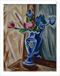 Blue Vase with Flowers, 1913 by Olga Vladimirovna Rozanova