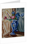 Blue Vase with Flowers, 1913 by Olga Vladimirovna Rozanova