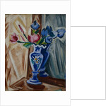 Blue Vase with Flowers, 1913 by Olga Vladimirovna Rozanova
