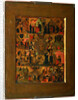 The Glorification of the Virgin (Akathist Hymn to the Most Holy Theotokos), Early 17th cen by Russian icon