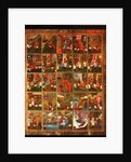 Saint Menas with Scenes from His Life, Mid of the 19th cen by Russian icon