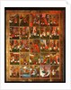 Saint Menas with Scenes from His Life, Mid of the 19th cen by Russian icon