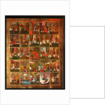 Saint Menas with Scenes from His Life, Mid of the 19th cen by Russian icon