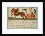The Vision of Saint John: daughter of a whore sitting on a chariot of fire, Early 19th cen by Russian Master