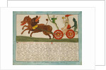 The Vision of Saint John: daughter of a whore sitting on a chariot of fire, Early 19th cen by Russian Master