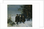 Return from school, 1884 by Gavriil Fyodorovich Rybakov
