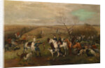 Hunting party with the Emperor Alexander III and Empress Maria Feodorovna, 1880s by Nikolai Semyonovich Samokish