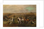 Hunting party with the Emperor Alexander III and Empress Maria Feodorovna, 1880s by Nikolai Semyonovich Samokish