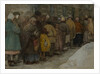 The Queue, ca 1921 by Alexander Ivanovich Vakhrameyev