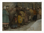 The Queue, ca 1921 by Alexander Ivanovich Vakhrameyev