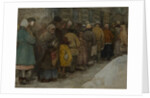 The Queue, ca 1921 by Alexander Ivanovich Vakhrameyev