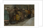 The Queue, ca 1921 by Alexander Ivanovich Vakhrameyev