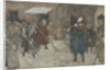 Snow removal, ca 1921 by Alexander Ivanovich Vakhrameyev