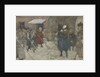 Snow removal, ca 1921 by Alexander Ivanovich Vakhrameyev