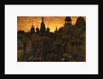 Ancient Moskow. Street in Kitay-gorod in the 17 century, 1900 by Appolinari Mikhaylovich Vasnetsov