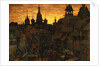 Ancient Moskow. Street in Kitay-gorod in the 17 century, 1900 by Appolinari Mikhaylovich Vasnetsov