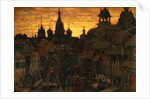 Ancient Moskow. Street in Kitay-gorod in the 17 century, 1900 by Appolinari Mikhaylovich Vasnetsov