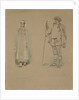 Snow Maiden and Lel. Costume design for the opera Snow Maiden by N. Rimsky-Korsakov, 1885 by Viktor Mikhaylovich Vasnetsov