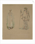 Snow Maiden and Lel. Costume design for the opera Snow Maiden by N. Rimsky-Korsakov, 1885 by Viktor Mikhaylovich Vasnetsov