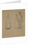 Snow Maiden and Lel. Costume design for the opera Snow Maiden by N. Rimsky-Korsakov, 1885 by Viktor Mikhaylovich Vasnetsov