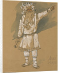 Grandfather Frost. Costume design for the opera Snow Maiden by N. Rimsky-Korsakov, 1885 by Viktor Mikhaylovich Vasnetsov