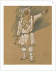 Grandfather Frost. Costume design for the opera Snow Maiden by N. Rimsky-Korsakov, 1885 by Viktor Mikhaylovich Vasnetsov