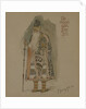 Tsar Berendey. Costume design for the opera Snow Maiden by N. Rimsky-Korsakov, 1885 by Viktor Mikhaylovich Vasnetsov