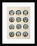 Medallions with Russian Saints (Study for frescos in the St Vladimirs Cathedral of Kiev), 1884-1889 by Viktor Mikhaylovich Vasnetsov