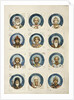 Medallions with Russian Saints (Study for frescos in the St Vladimirs Cathedral of Kiev), 1884-1889 by Viktor Mikhaylovich Vasnetsov