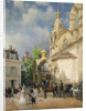 Coming out of a Church, 1870s-1880s by Mikhail Yakovlevich Villie