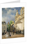 Coming out of a Church, 1870s-1880s by Mikhail Yakovlevich Villie