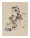 Portrait of Jevdokia Sergeyevna Morozova, 1918 by Sergei Arsenyevich Vinogradov