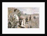 Hunting at the time of the tsar Peter The Great, 1907 by Sergei Arsenyevich Vinogradov