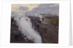 Kharkov Railway station, 1892 by Sergei Arsenyevich Vinogradov