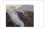 Kharkov Railway station, 1892 by Sergei Arsenyevich Vinogradov