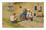 Waiting In the Sun, 1894 by Sergei Arsenyevich Vinogradov