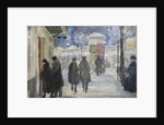 Moscow Street, 1922 by Sergei Arsenyevich Vinogradov