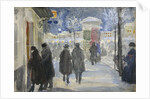 Moscow Street, 1922 by Sergei Arsenyevich Vinogradov