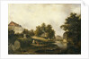 View in the Modest Rezvois country estate Marienhof near Petersburg, 1846 by Alexei Yakovlevich Voloskov