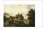 View in the Modest Rezvois country estate Marienhof near Petersburg, 1846 by Alexei Yakovlevich Voloskov