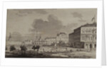 Moscow Kremlin before the construction of the Grand Kremlin Palace, 1817 by Maxim Nikiphorovich Vorobyev