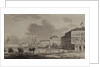 Moscow Kremlin before the construction of the Grand Kremlin Palace, 1817 by Maxim Nikiphorovich Vorobyev