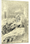 Tamara in the coffin. Illustration to the poem The Demon by Mikhail Lermontov, 1890-1891 by Mikhail Alexandrovich Vrubel