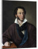 Portrait of the author Alexander S. Pushkin (1799-1837) by Avdotya Petrovna Yelagina