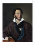 Portrait of the author Alexander S. Pushkin (1799-1837) by Avdotya Petrovna Yelagina