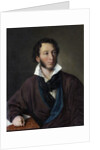 Portrait of the author Alexander S. Pushkin (1799-1837) by Avdotya Petrovna Yelagina