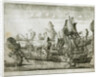 The naval Battle of Gangut on July 27, 1714, 1715 by Alexei Fyodorovich Zubov